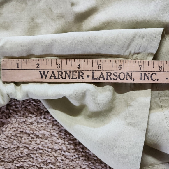 NWT VTG Sigrid Olsen Linen Blend Shorts Size 10 Color Key Lime - Picture 9 of 13